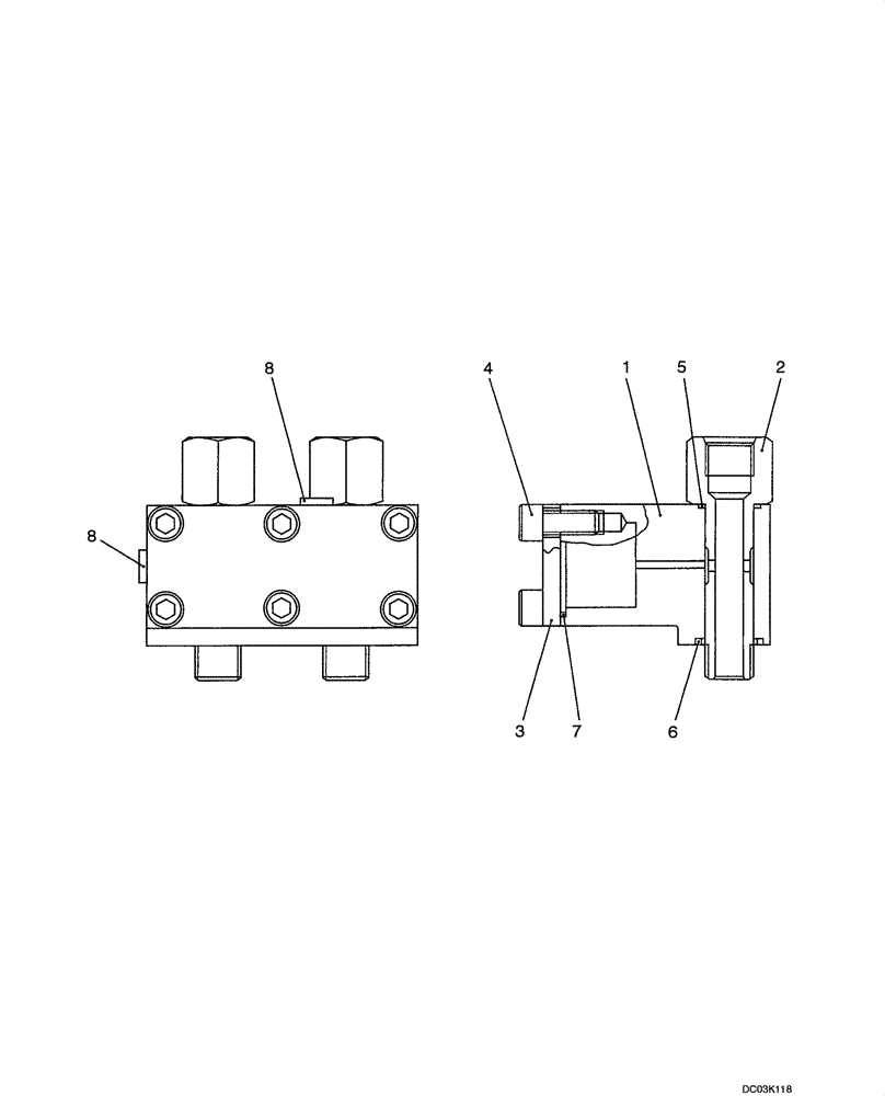 Схема запчастей Case CX47 - (08-27[00]) - PUMP - SILENCER ASSY (08) - HYDRAULICS