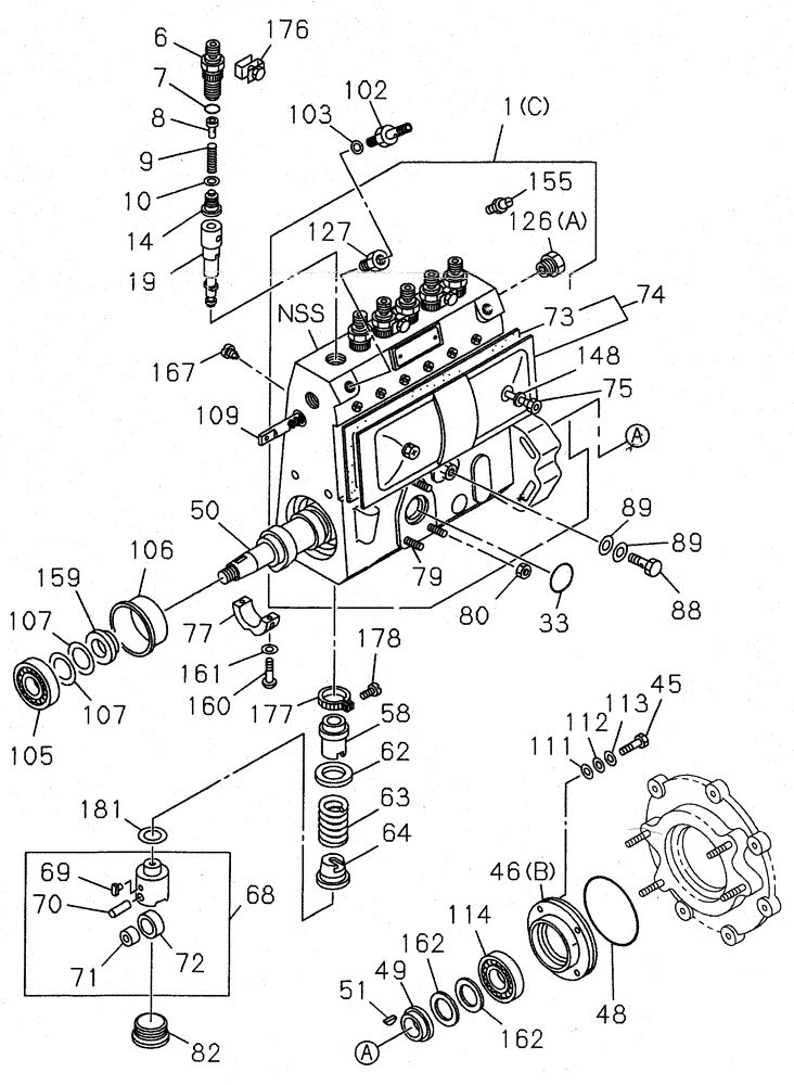 Схема запчастей Case CX225SR - (03-09) - FUEL INJECTION PUMP (03) - FUEL SYSTEM