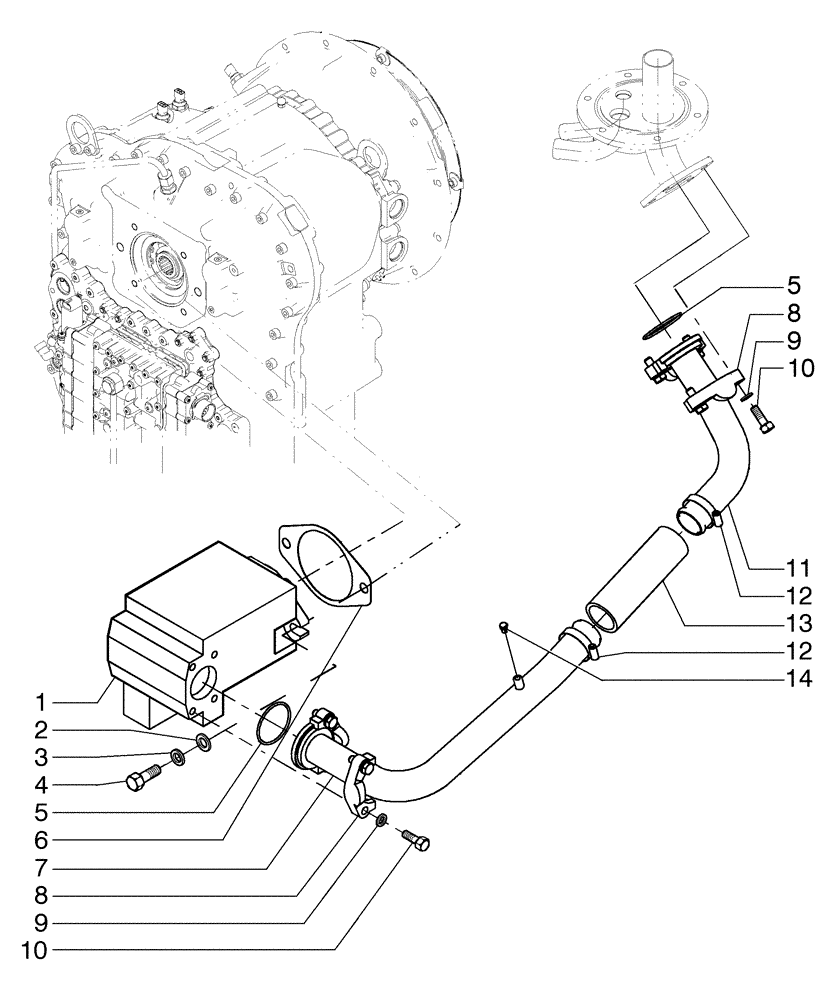 Схема запчастей Case 885B - (08-03[03A]) - REAR HYDRAULIC SYSTEM - (TORQUE CONVERTER) (08) - HYDRAULICS