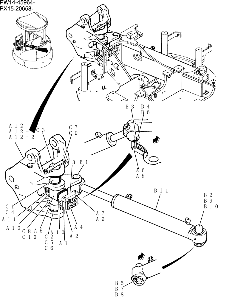 Схема запчастей Case CX31B - (013-60[1]) - BRACKET ASSEMBLY, SWING (NIBBLER & BREAAKER) (00) - GENERAL & PICTORIAL INDEX