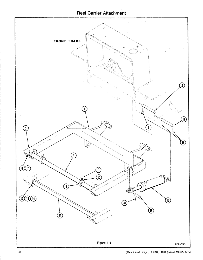 Схема запчастей Case DH7 - (3-08) - REEL CARRIER ATTACHMENT (89) - TOOLS