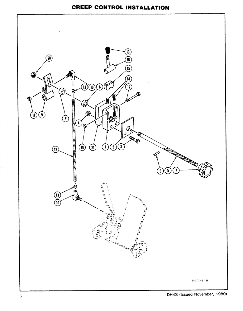 Схема запчастей Case DH4B - (1-06) - CREEP CONTROL INSTALLATION (41) - STEERING