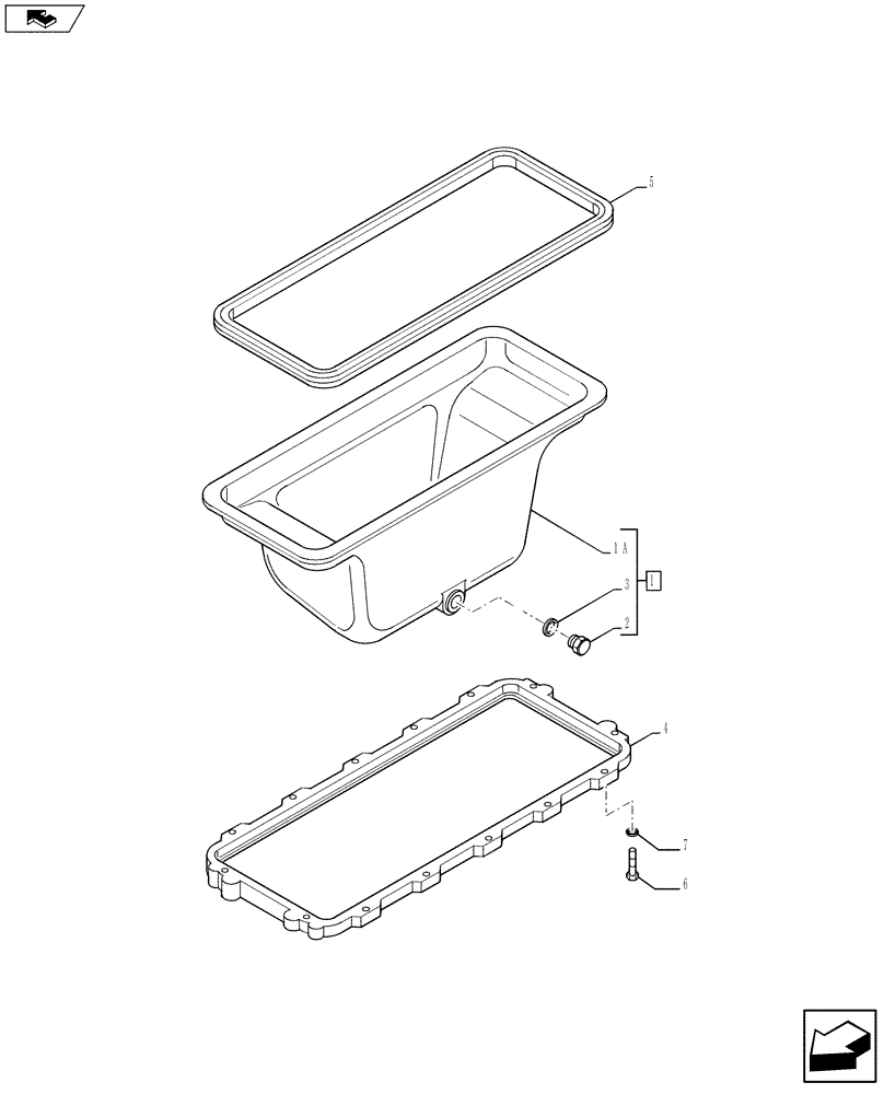 Схема запчастей Case F2CFE614D A004 - (10.102.01) - OIL SUMP & RELATED PARTS (5801381936) (10) - ENGINE