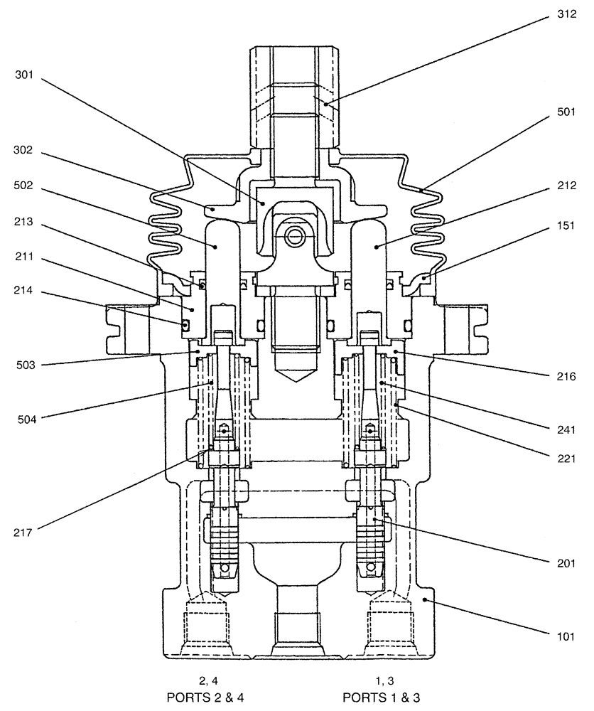 Схема запчастей Case CX36B - (07-037) - VALVE ASSY, RELIEF (35) - HYDRAULIC SYSTEMS