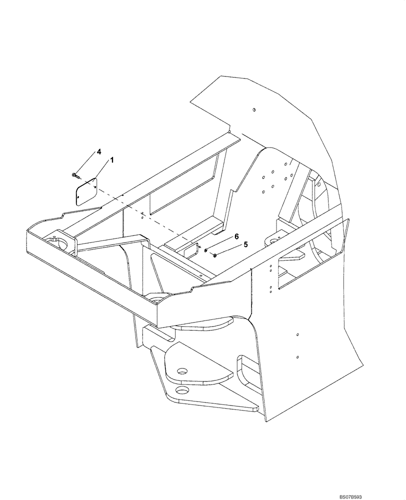 Схема запчастей Case SV216 - (39.100.27) - COVER, ACCESS RH (GROUP 495) (ND133267) (39) - FRAMES AND BALLASTING