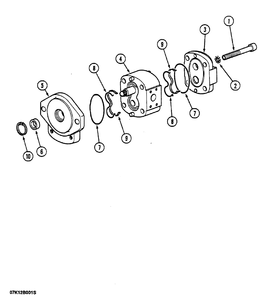 Схема запчастей Case 1088 - (126) - LOW PRESSURE HYDRAULIC PUMP (35) - HYDRAULIC SYSTEMS