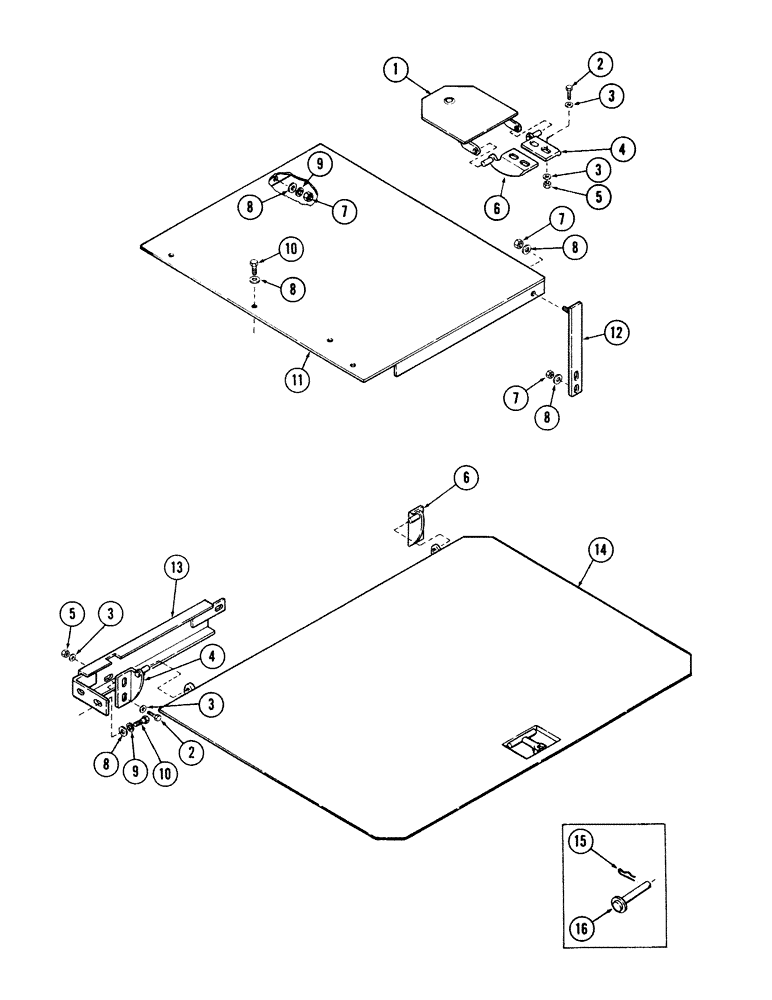 Схема запчастей Case 40 - (278) - OPTIONAL VANDAL TOP GUARD GROUP, (USED WITH TURNTABLE SHROUDING) (88) - ACCESSORIES