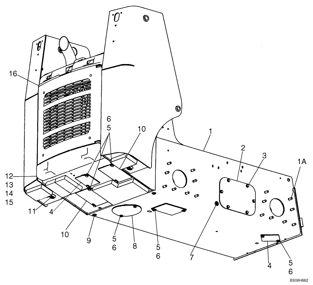 Схема запчастей Case 440 - (09-11) - CHASSIS (440) (09) - CHASSIS