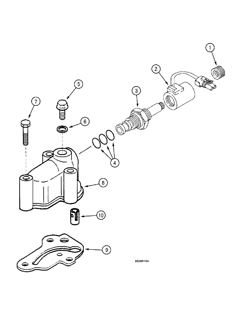 Схема запчастей Case 570LXT - (6-084) - TRANSMISSION ASSEMBLY, SOLENOID VALVE - FOUR WHEEL DRIVE (06) - POWER TRAIN