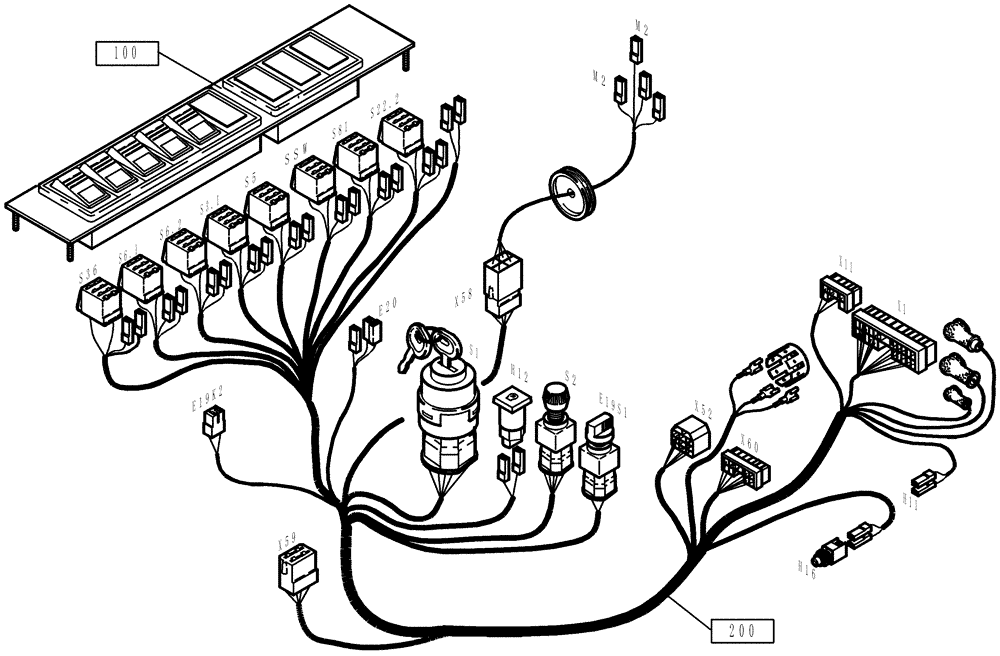 Схема запчастей Case 321D - (32.420[002]) - ELECTRICAL SYSTEM CONTROL PANEL CANOPY (OPTION) (S/N 591052-UP) No Description