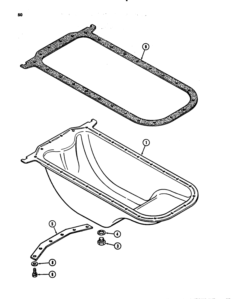 Схема запчастей Case 780B - (050) - OIL PAN, 336BDT DIESEL ENGINE (02) - ENGINE