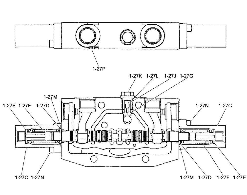 Схема запчастей Case CX50B - (01-024[16]) - VALVE INSTAL, ANGLE DOZER (35) - HYDRAULIC SYSTEMS