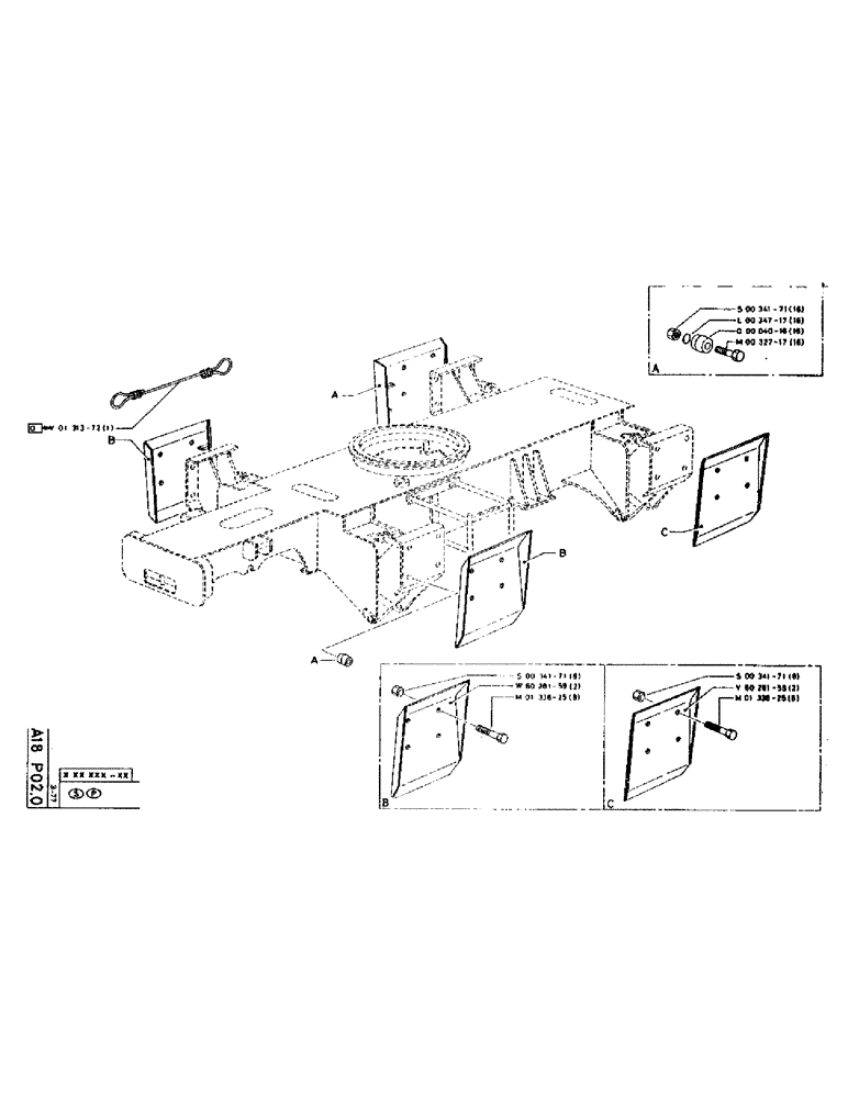 Схема запчастей Case 75P - (016) - UNDERCARRIAGE (04) - UNDERCARRIAGE