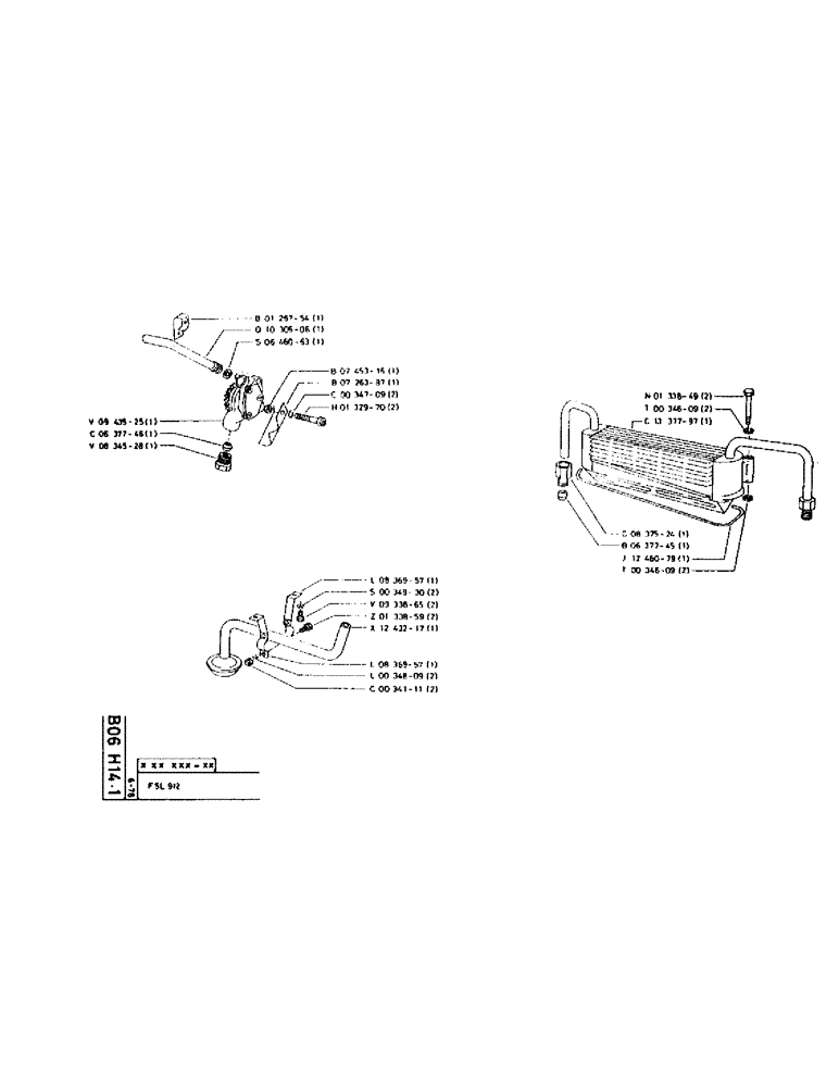 Схема запчастей Case 75P - (036) - OIL PUMP, FILTER, OIL COOLER - F5L 912 (01) - ENGINE