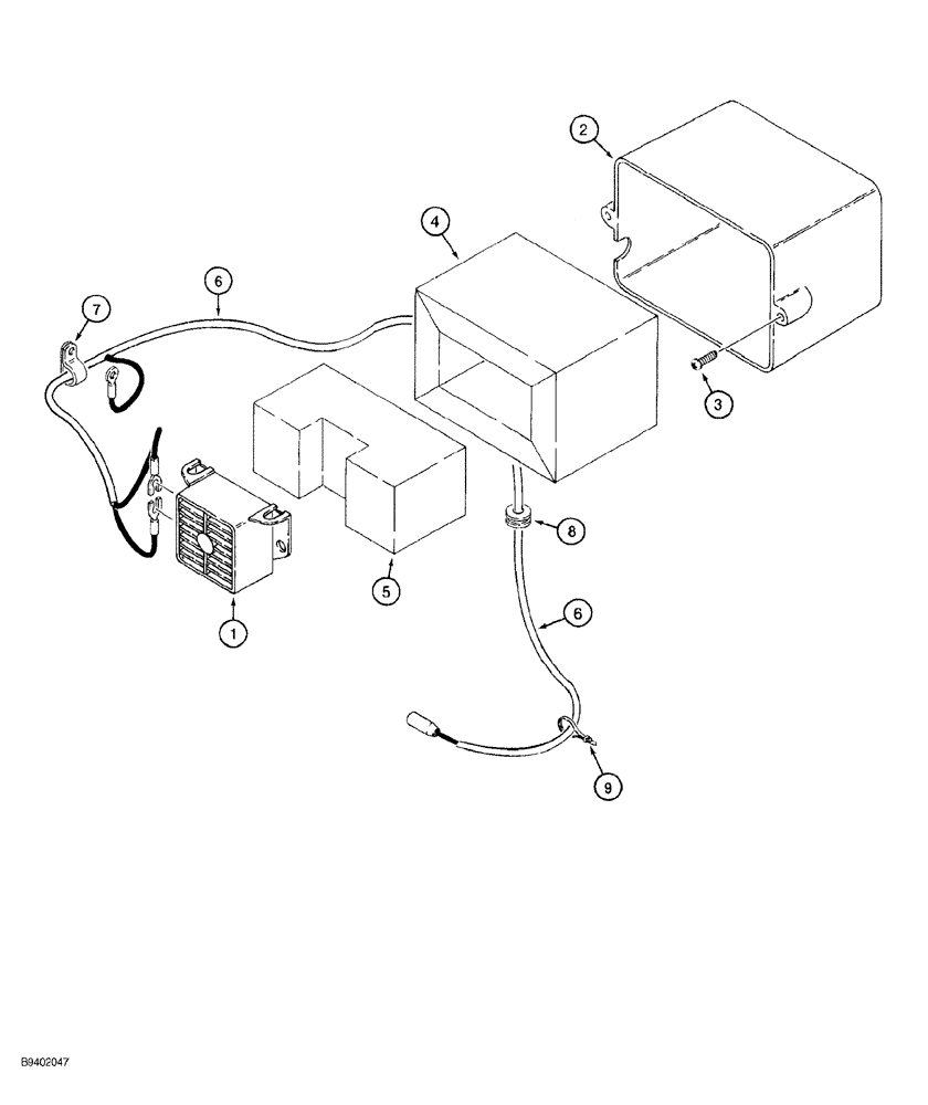 Схема запчастей Case 650G - (4-28) - BACKUP ALARM (04) - ELECTRICAL SYSTEMS