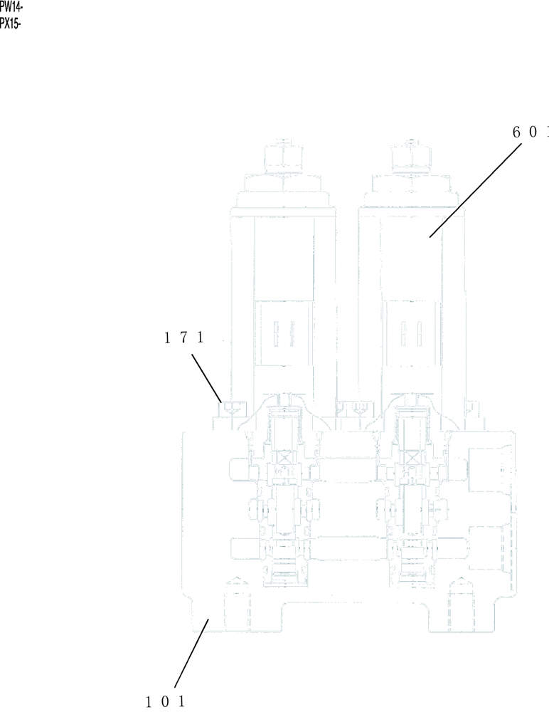 Схема запчастей Case CX31B - (HC850-17) - VALVE ASSY, SOLENOID (00) - GENERAL & PICTORIAL INDEX