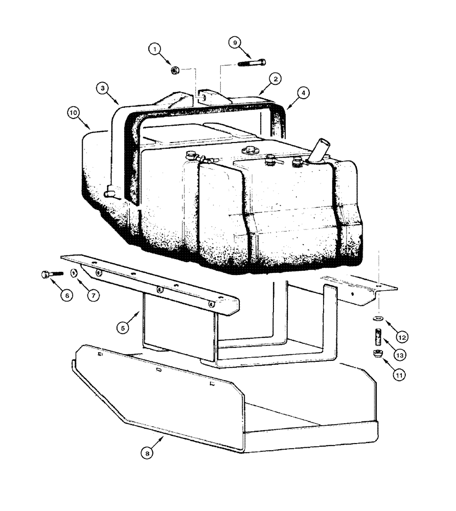 Схема запчастей Case 865 DHP - (3-004) - FUEL RESERVOIR (03) - FUEL SYSTEM