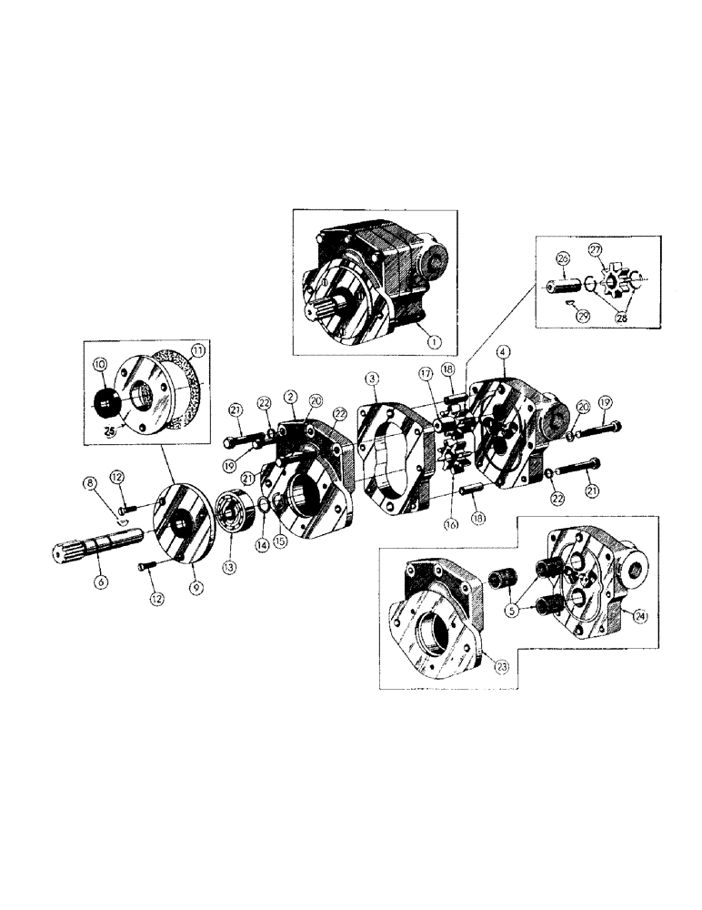 Схема запчастей Case 256 - (110) - 31615 HYDRAULIC PUMP (WEBSTER 3-HCS-4L) (07) - HYDRAULIC SYSTEM