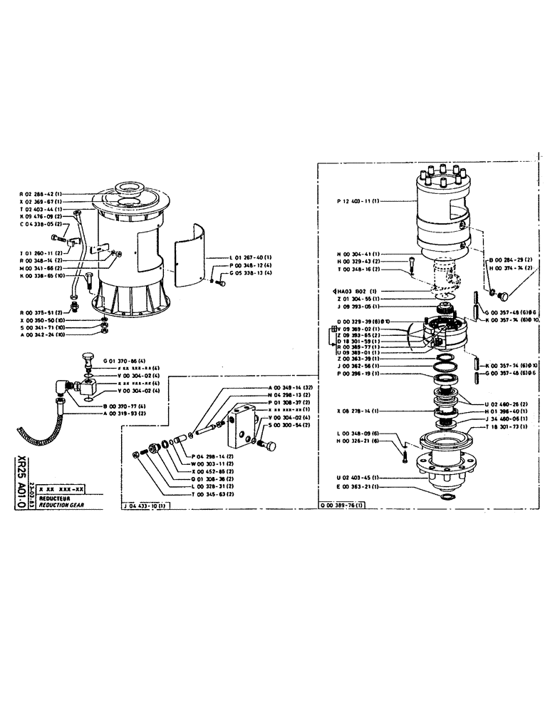 Схема запчастей Case 160CK - (328) - REDUCTION GEAR (18) - ATTACHMENT ACCESSORIES