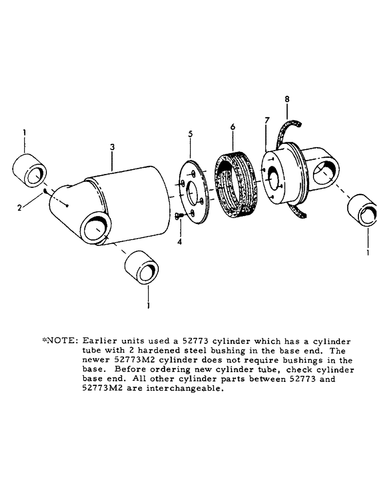 Схема запчастей Case 30YC - (066) - LEVELER CYLINDER, 6-1/2" ID X 4.20" STROKE (07) - HYDRAULIC SYSTEM