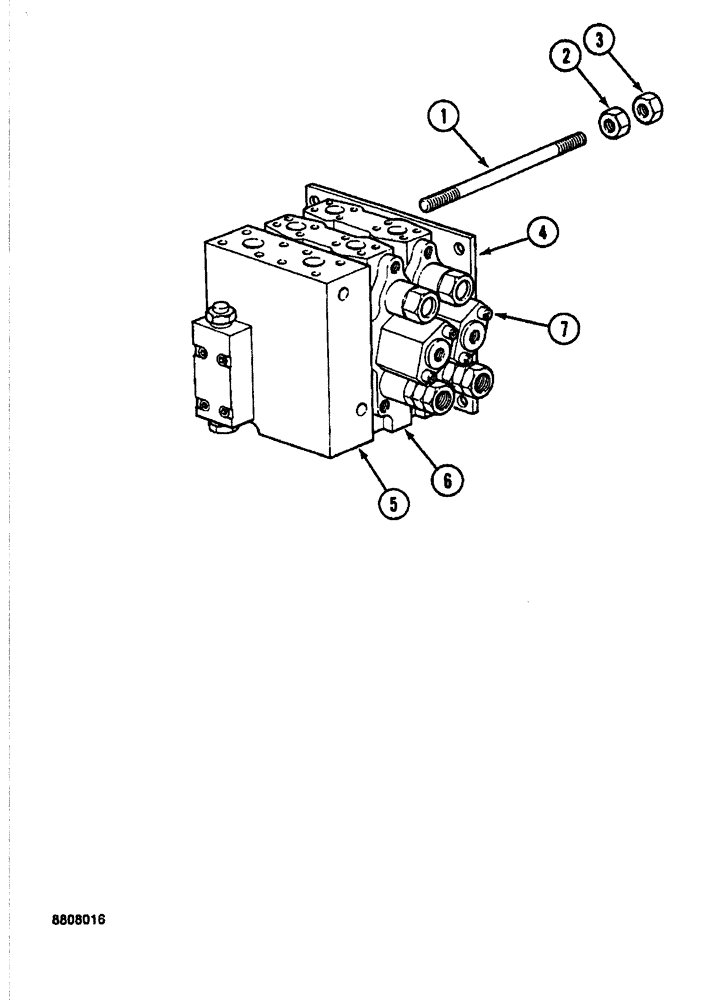 Схема запчастей Case 688 - (7-16) - DRIVE CONTROL VALVE, P.I.N. FROM 74228 TO 74485, 11501 AND AFTER (07) - BRAKES