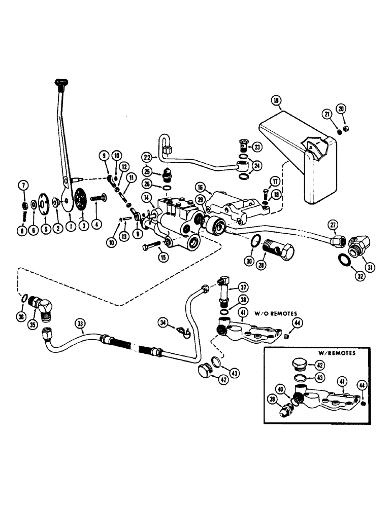 Схема запчастей Case 430CK - (106) - DRAFT-O-MATIC CONTROL AND VALVE 