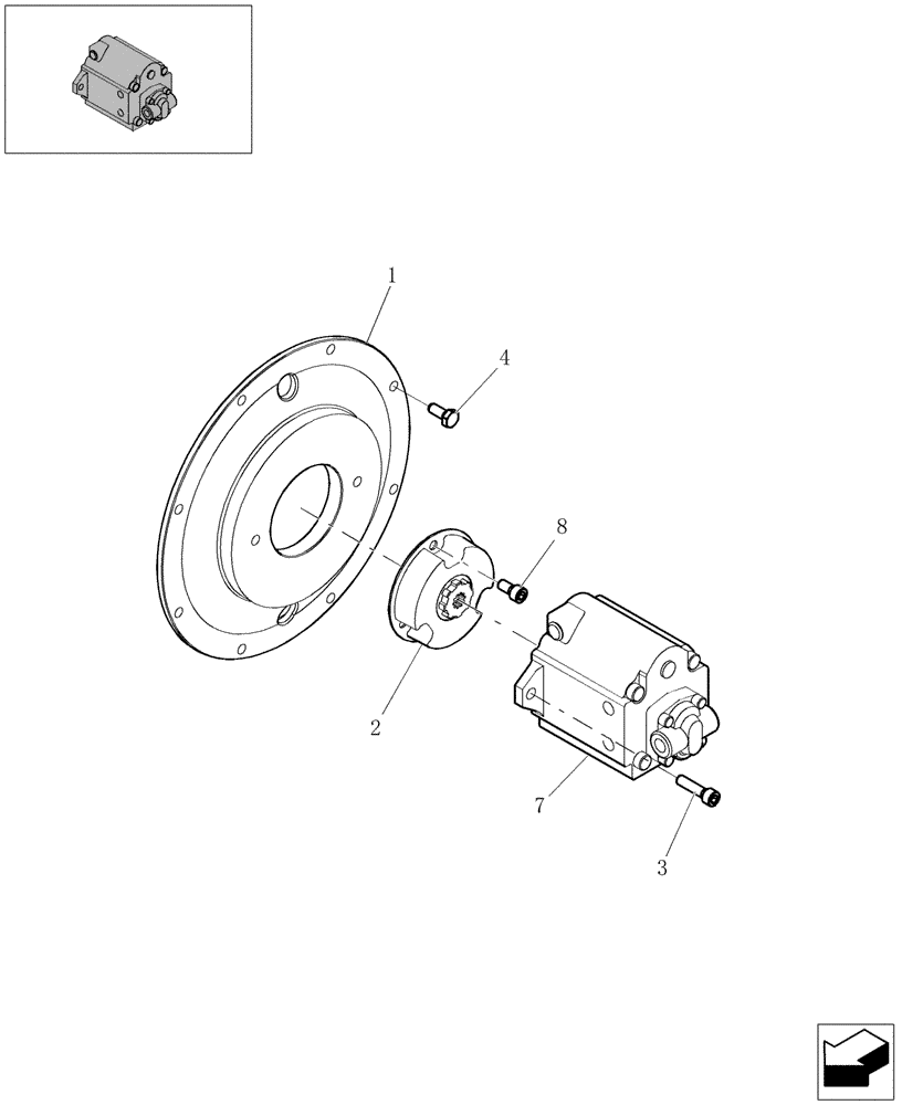 Схема запчастей Case CX16B - (1.030[01]) - POWER TAKE OFF ASSY (35) - HYDRAULIC SYSTEMS