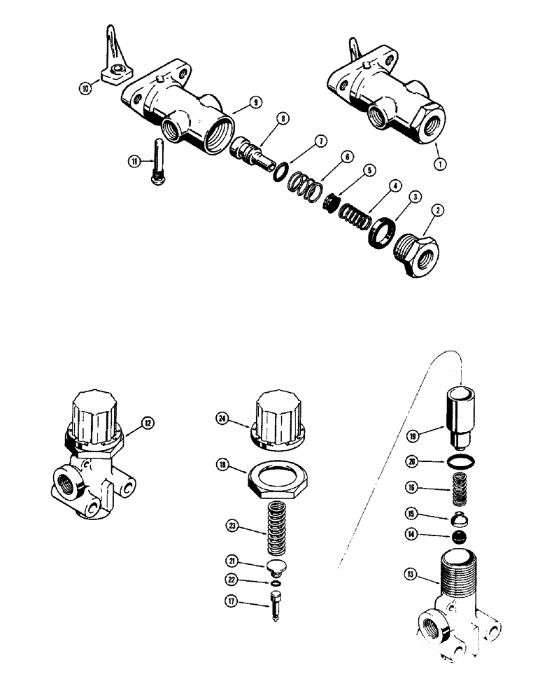 Схема запчастей Case 680CK - (114) - BRAKE SYSTEM, L12630 CLUTCH CUTOUT VALVE, L13530 PRESSURE (33) - BRAKES & CONTROLS