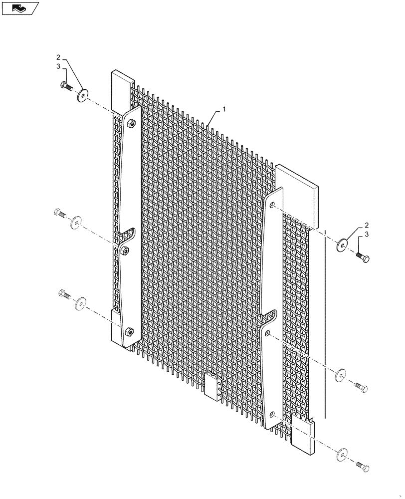 Схема запчастей Case 1150M WT/LGP - (10.400.BE[03]) - RADIATOR BRUSH GUARD (10) - ENGINE