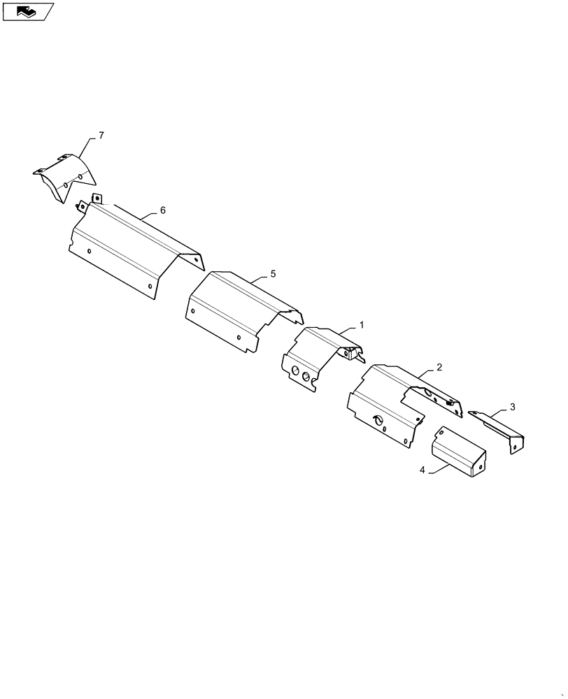 Схема запчастей Case 1150M WT/LGP - (48.130.AX[03]) - TRACK ASSY, COVERS (48) - TRACKS & TRACK SUSPENSION