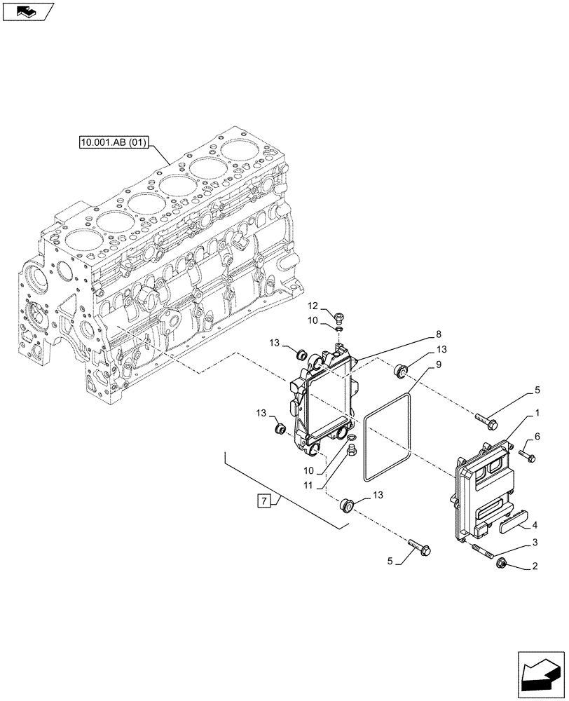 Схема запчастей Case F4HFE6138 A002 - (55.015.AA) - ENGINE, CONTROL, UNIT (55) - ELECTRICAL SYSTEMS