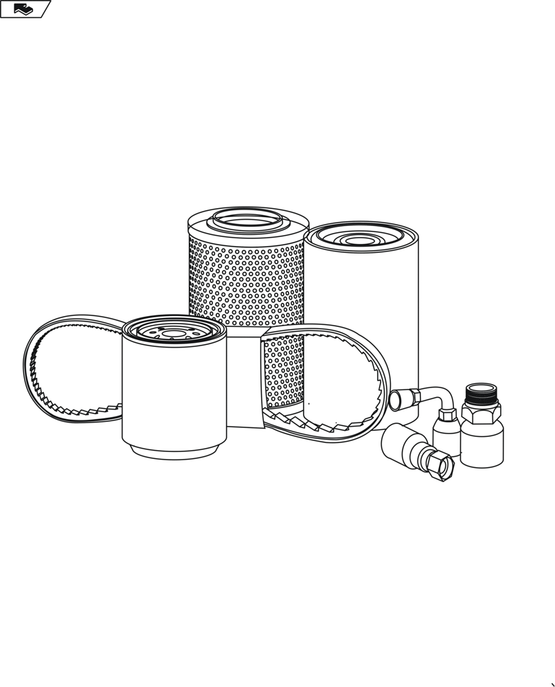 Схема запчастей Case 521E - (05.100.03[02]) - CAPACITIES (00) - PICTORIAL INDEX