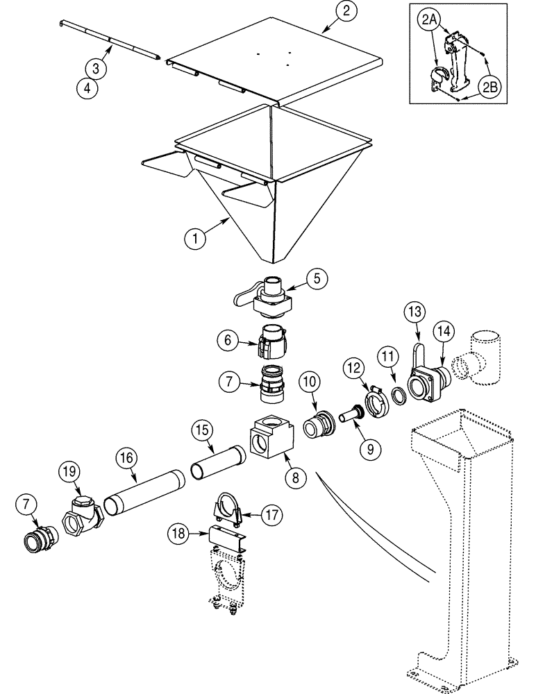 Схема запчастей Case BPDHP335 - (09-44) - SKID, 24 HORSEPOWER ENGINE PUMP, MIXING SYSTEM 