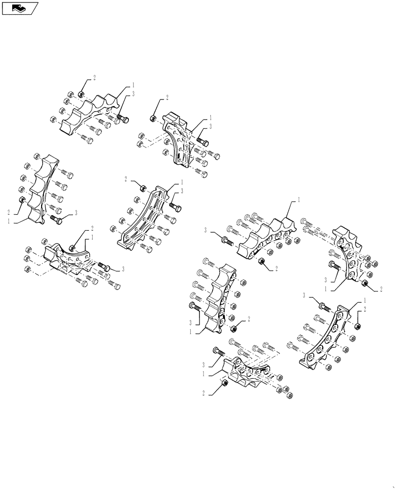 Схема запчастей Case 1650M XLT - (48.130.AM[03]) - SPROCKET, CLT (48) - TRACKS & TRACK SUSPENSION