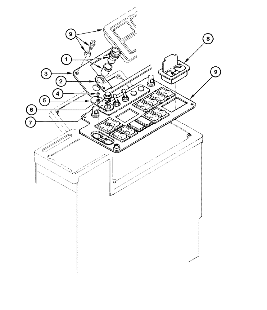 Схема запчастей Case 865 DHP - (4-016) - ELECTRIC SYSTEM - CIGARETTE LIGHTER (04) - ELECTRICAL SYSTEMS