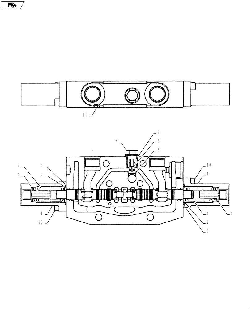 Схема запчастей Case CX55BMSR - (01-020[10]) - VALVE INSTALL (ROTARY) (35) - HYDRAULIC SYSTEMS