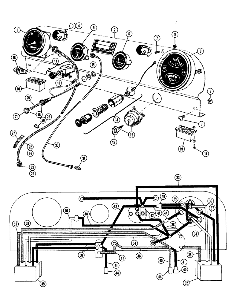 Схема запчастей Case W9A - (060) - INSTRUMENT PANEL ASSEMBLY (04) - ELECTRICAL SYSTEMS