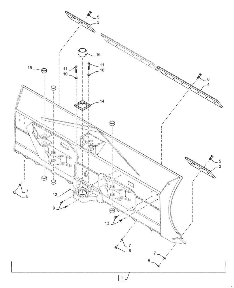 Схема запчастей Case 1650M WT/LGP - (86.110.AD[03]) - BLADE - LPG (86) - DOZER