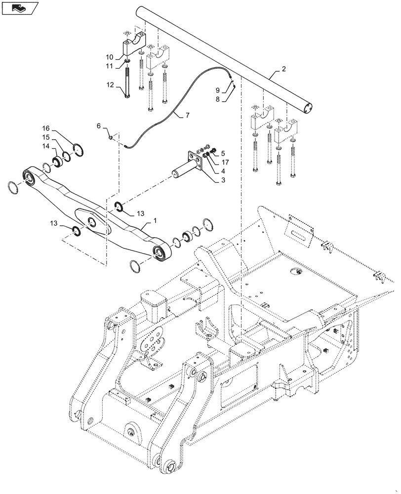 Схема запчастей Case 1150M LT - (48.110.AA[01]) - SUSPENSION, NARROW LT (48) - TRACKS & TRACK SUSPENSION