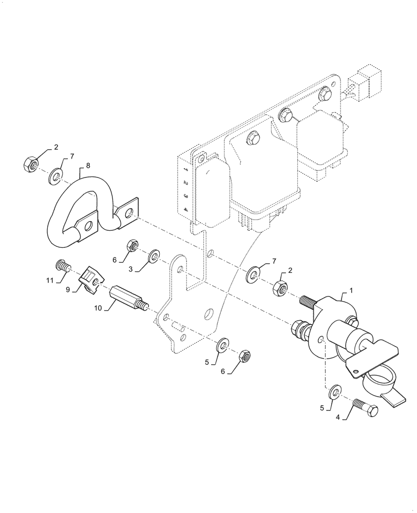 Схема запчастей Case DV23 - (55.302.AI[01]) - BATTERY CUT-OUT (55) - ELECTRICAL SYSTEMS