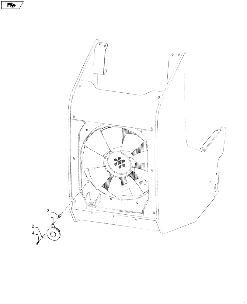 Схема запчастей Case 2050M XLT - (55.408.AG[02]) - HORN (55) - ELECTRICAL SYSTEMS