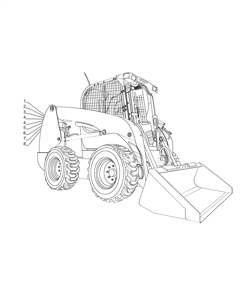 Схема запчастей Case SR220 - (05.100.03[01]) - FILTERS (05) - SERVICE & MAINTENANCE