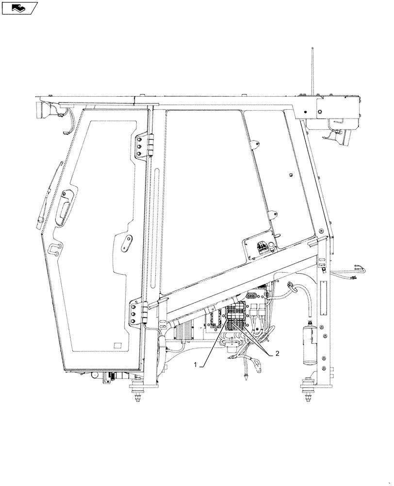 Схема запчастей Case 2050M LT PAT - (55.510.010) - VAR - 784604 - WINCH, FUSE, RELAY (55) - ELECTRICAL SYSTEMS