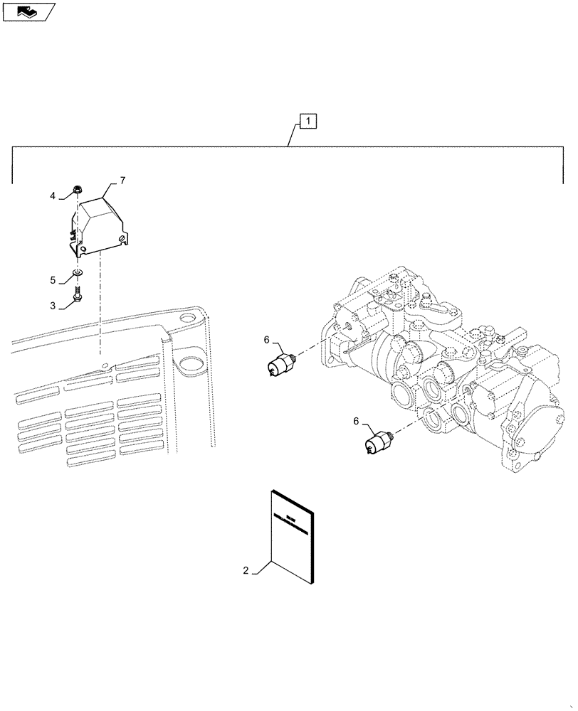 Схема запчастей Case 465 - (88.055.01) - DIA KIT, BACKUP ALARM (88) - ACCESSORIES