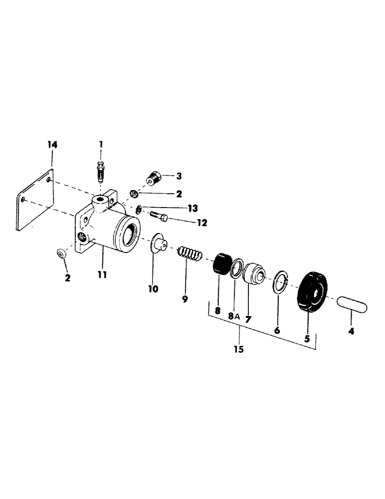 Схема запчастей Case 35YC - (081A) - TRACK BRAKE CYLINDER, (USED ON UNITS WITH SERIAL NUMBER 6266045 AND AFTER) (07) - HYDRAULIC SYSTEM