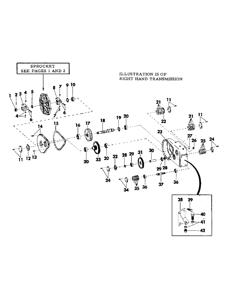 Схема запчастей Case 35YC - (B07) - FINAL DRIVE TRANSMISSION, (RATIO 68.08 : 1), (USED ON DIRT MACHINES) (04) - UNDERCARRIAGE