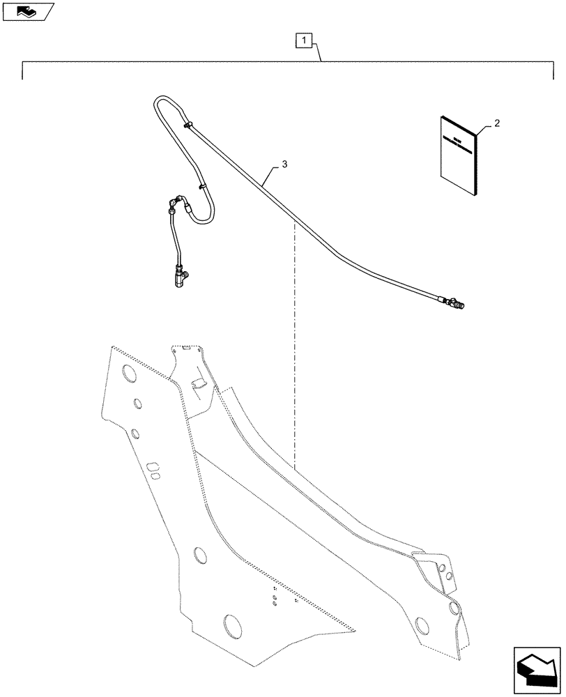 Схема запчастей Case 435 - (88.035.01) - DIA KIT, CASE DRAIN 465 (88) - ACCESSORIES