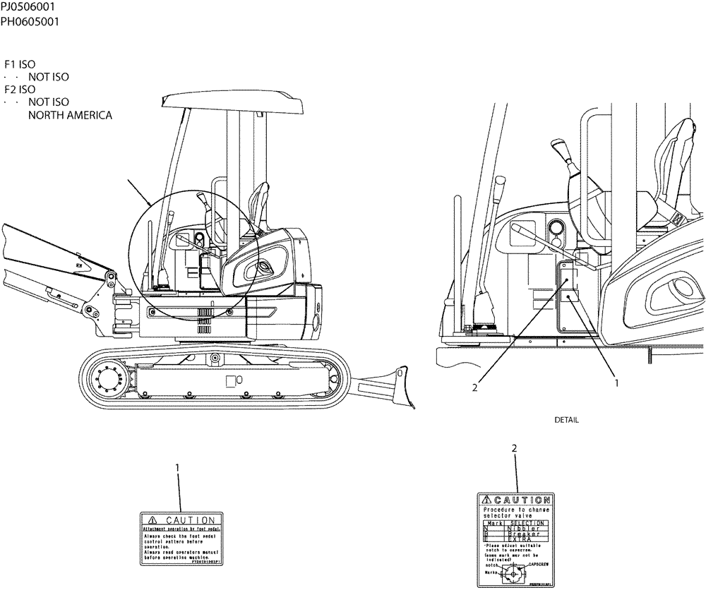 Схема запчастей Case CX50B - (06-021) - NAME PLATE INSTAL, (NIBBLER & BREAKER) (90) - PLATFORM, CAB, BODYWORK AND DECALS