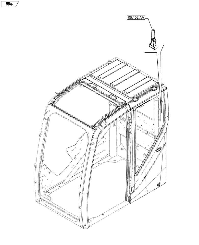 Схема запчастей Case CX75C SR - (00.000.05) - PICTORIAL INDEX - MAIN SECTIONS (00) - GENERAL & PICTORIAL INDEX