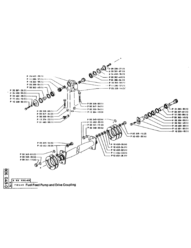 Схема запчастей Case 220CKS - (27) - FUEL FEED PUMP AND DRIVE COUPLING (01) - ENGINE